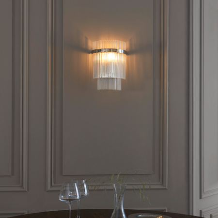 Marietta 1 Wall Light Bright Nickel