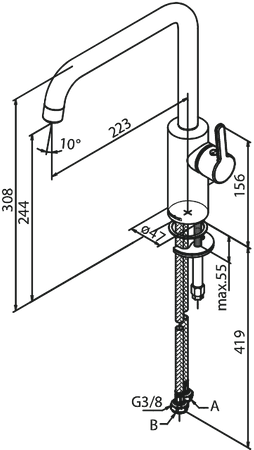 Bateria kuchenna szczotkowana miedź pvd