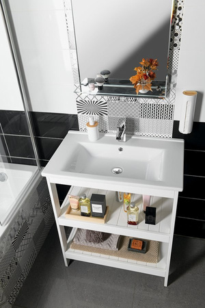 ETIDE szafka umywalkowa 71,5x86x44 cm, biały mat