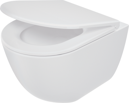 Miska WC z deską bezkołnierzowa - spłukiwanie wirowe