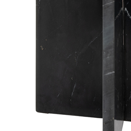 Amalfi Side Table Black 400x400x500mm
