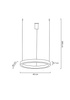 MOOSEE lampa wisząca RING 40 złota