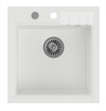 Zlewozmywak granitowy jednokomorowy, 50x52cm, biały