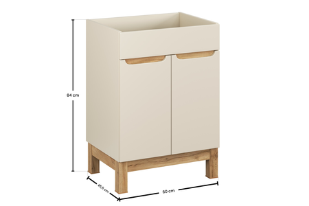 Szafka pod umywalkę 60cm 2 drzwi