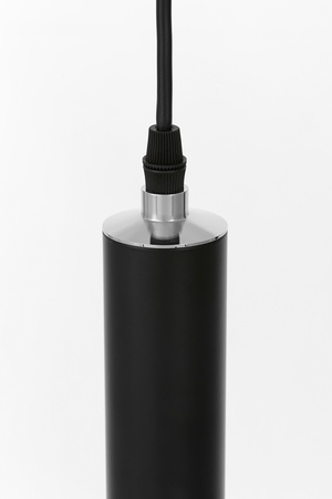 NOWOCZESNA LAMPA WISZĄCA CZARNO-CHROMOWANA FOLINO W1