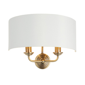 Highclere 2 Wall Light Antique Brass