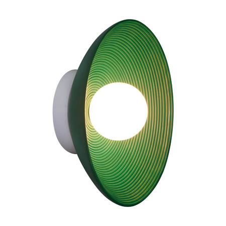 Lampa ścienna ILUSIONI 26 cm - okrągły kinkiet zielony