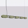 Lampa wisząca CHAIN 158 zielona oliwka LED 4000K