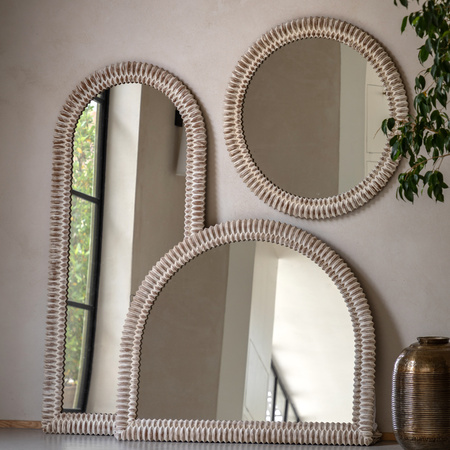 Pimlico Arch Overmantle White Wash 1200x1000mm