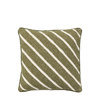 Hemsby Stripe Woven Cushion Olive 450x450mm