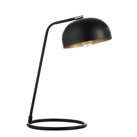 Lampa stołowa Brair – antyczny mosiądz/czarny, 25 × 32,7 × 47,1 cm