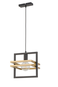 MERCI 1 lampa wisząca czarny złoty