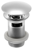 MINIMAL korek umywalkowy 5/4", klik-klak, duży grzybek, stal nierdzewna mat