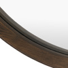 Helsinki Round Mirror Walnut 800x58x800mm