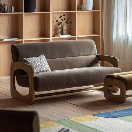 Marco Footstool Verona Sepia