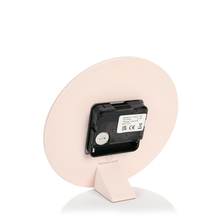 Arabic Mantel Clock Shy Pink 6in