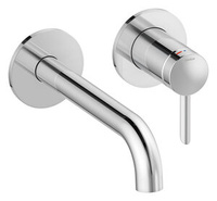 Iris Iris Zestaw elementów 180 mm zewnętrznych z wylewką podtynkowej baterii umywalkowej (Chrom)