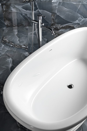 BEBÉ bateria wannowa wolnostojąca, chrom