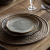 Organic Ridged Side Plate Stone (4pk) D220mm