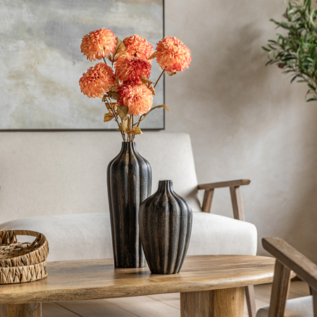 Faux Stem Dahlia Orange 730mm (6pk)