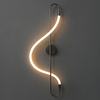 Lampa ścienna ESSA 90 cm - kinkiet LED, czarny