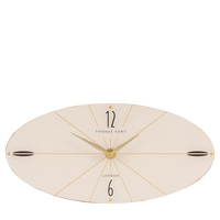 Greenwich Mantel Clock Oak Stripe 130x270x55mm