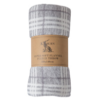 Checkmate Rolled Fleece Silver 1400 x 1800 mm