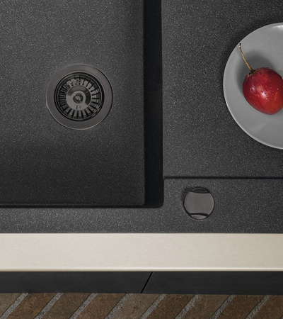 Odpływ zlewozmywakowy 6/4", stal nerdzewna, gun metal