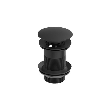 Korek click-clack bez przelewu Orion Black Matt