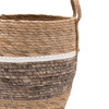 Woven Storage Basket Contrast Stripe S/2 D340mm