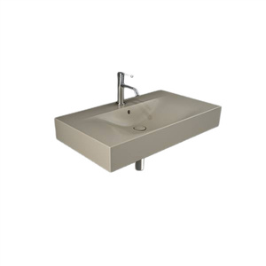 DES Umywalka podwiesz.nablat.81x46cm z otworem cappuccino mat