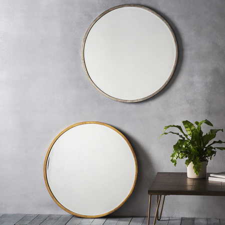 Higgins Round Antique Silver 800x800mm
