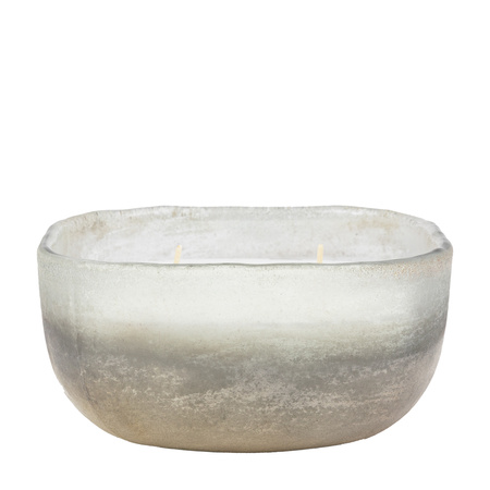 Mercury Candle White/Silver Large Amber & Lily