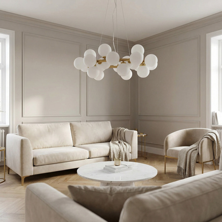 NOWOCZESNA LAMPA WISZĄCA MOSIĘŻNA MARSIADA W25