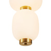 Lampa wisząca BRILLA-3, 23 cm - LED, złota, nieregularne białe kule