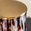 Confetti Candle Brown Large Peony Musk