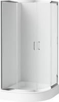Kabina prysznicowa półokrągła 80x80 cm