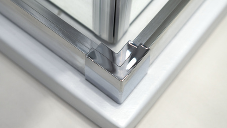 Kabina prysznicowa z brodzikiem prostokątna - 80x90 cm