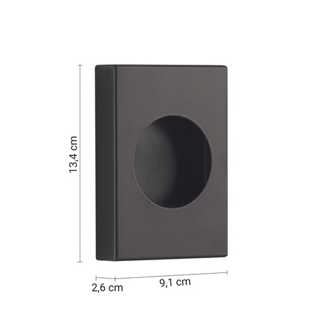 Zasobnik na torebki papierowe 134x26x90 mm, czarny mat