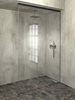 ARCHITEX zestaw do mocowania szkła, ściana-podłoga-sufit, 1615x2600mm, czarny mat