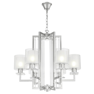 NOWOCZESNA LAMPA WISZĄCA CHROMOWANA MANHATTAN W6
