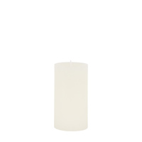 Pillar Candle Rustic White (2pk) 70x70x130mm