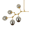 Lampa wisząca MODERN ORCHID-9 złoto szara 150 cm
