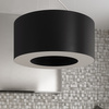 Żyrandol SATURNO 90 czarny