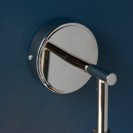 Allegra 1 Wall Light Bright Nickel