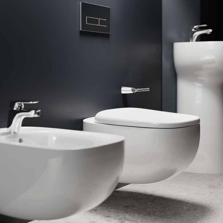 ILLUSION Bidet podwieszany 52x38cm biały połysk