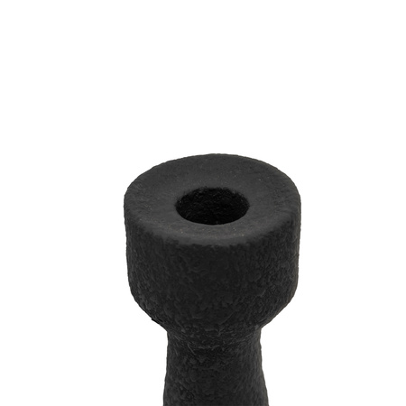 Luna Candlestick Small Black (S/2) 85x85x330mm