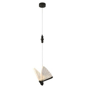 Lampa wisząca BEE LAMP 1, 21 cm- LED, czarna, w kształcie motyla