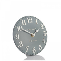 Arabic Mantel Clock Flax Blue 6in