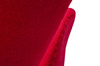 Fotel SWAN WOOL PREMIUM czerwony -  wełna, podstawa stal